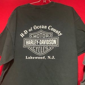 Three vintage Harley Davidson shirts well worn size XXXXL and XXXL